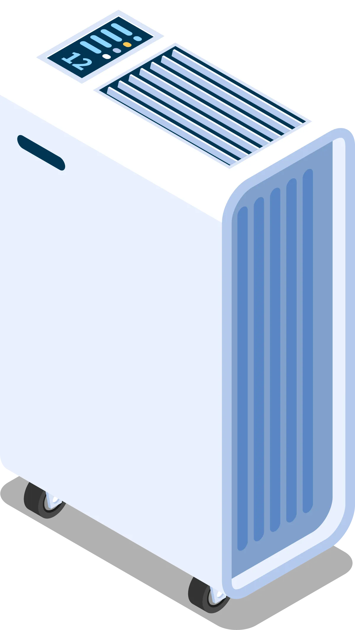 Isometrische Darstellung eines Heizkörpers